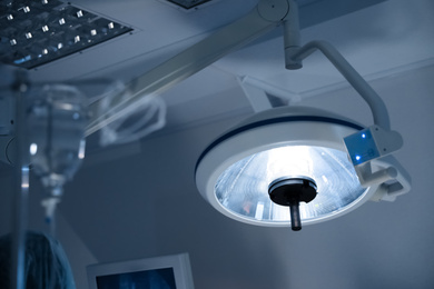 New surgical lamp in modern operating room