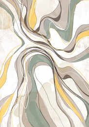 Beautiful image of abstract shapes with marble pattern