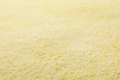 Corn flour as background, closeup. Gluten free product