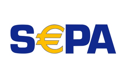 Illustration of MYKOLAIV, UKRAINE - JANUARY 18, 2021: Logotype of SEPA payment system on white background, illustration