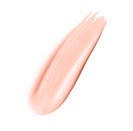 Stroke of pink color correcting concealer isolated on white
