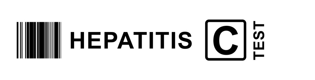 Text Hepatitis C TEST on white background, illustration