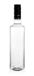 Bottle of vodka on white background. Alcoholic drink