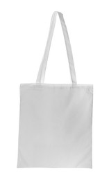 Blank textile bag on white background. Space for design