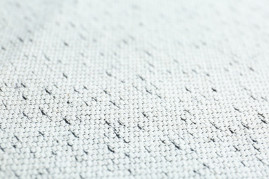 Texture of beautiful white fabric as background, closeup