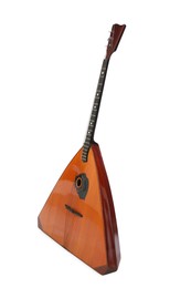 Balalaika isolated on white. Folk string musical instrument