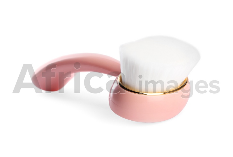 Photo of Face cleansing brush isolated on white. Cosmetics tool