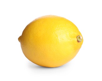 Delicious ripe lemon isolated on white. Exotic fruit