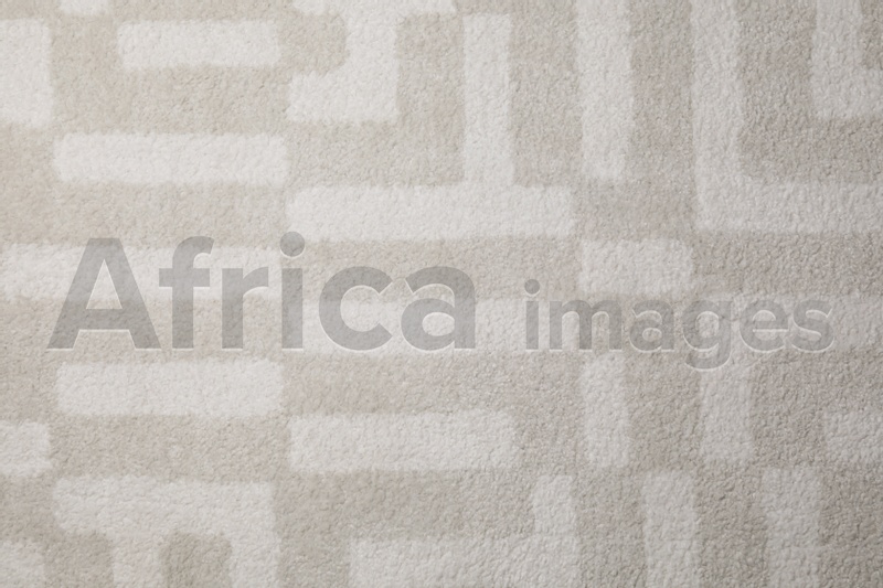 Photo of Fuzzy carpet texture as background, top view