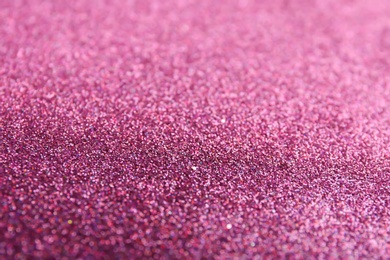 Closeup view of sparkling pink glitter background