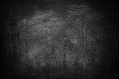 Dirty black chalkboard as background. Space for text