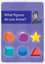 Educational game for kids. Learning geometrical figures