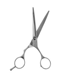 Professional hairdresser scissors isolated on white. Haircut tool