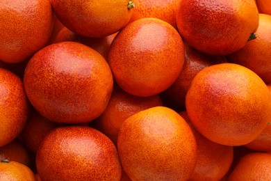 Pile of ripe sicilian oranges as background, closeup