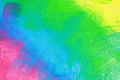 Abstract colorful paint as background, closeup view