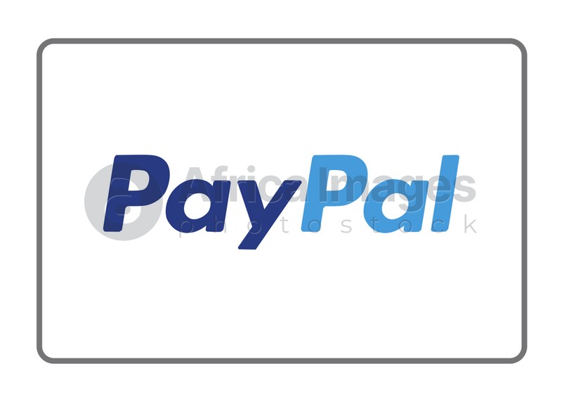 Illustration of MYKOLAIV, UKRAINE - JANUARY 18, 2021: Logotype of PayPal payment system on white background, illustration