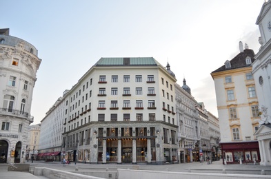 Photo of VIENNA, AUSTRIA - JUNE 18, 2018: Beautiful building of Raiffeisen bank