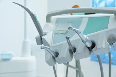 Set of professional equipment in dentist's office
