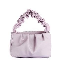 Purple women's mini bag isolated on white