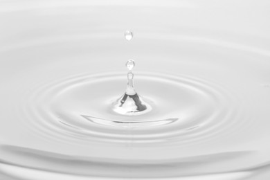Splash of water with drop, closeup view