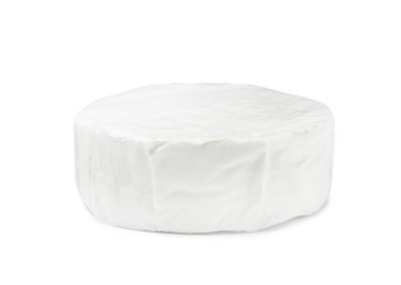 Whole tasty brie cheese isolated on white