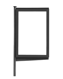 Blank advertising board isolated on white. Mockup for design