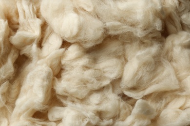 Clean white wool texture as background, closeup