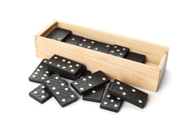 Dominoes set on white background. Board game