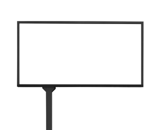 Blank advertising board isolated on white. Space for design