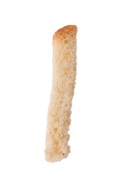 Tasty crispy wheat rusk isolated on white