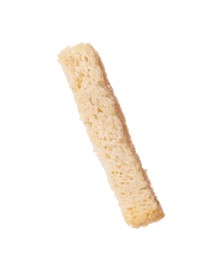Tasty crispy wheat rusk isolated on white