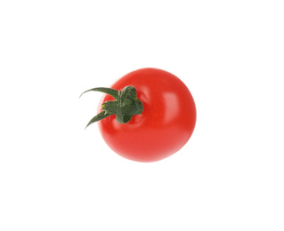 Fresh ripe organic tomato isolated on white