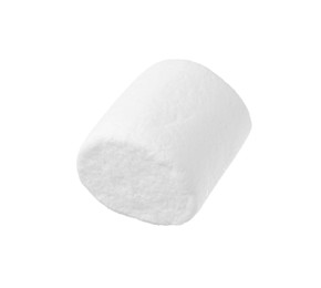 Delicious sweet puffy marshmallow isolated on white