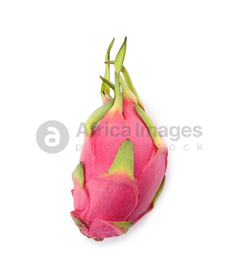 Photo of Delicious pink dragon fruit isolated on white