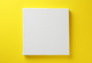 Blank canvas on yellow background, space for text