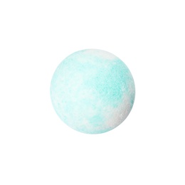 Photo of Bath bomb on white background. Spa product