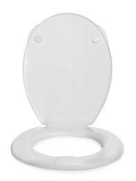 New plastic toilet seat isolated on white