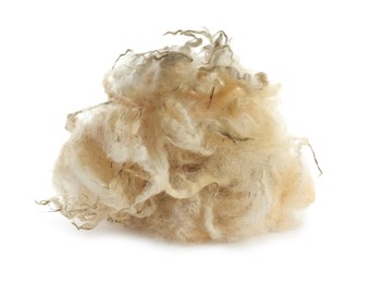 Heap of soft wool isolated on white