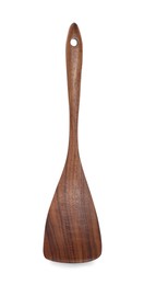 Wooden spatula isolated on white. Kitchen utensil