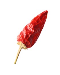 Photo of Dry red chili pepper isolated on white