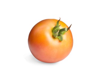 Photo of Whole ripe yellow tomato isolated on white