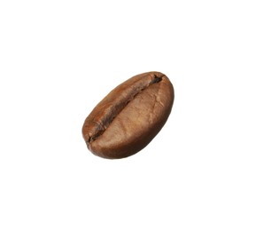 Photo of Brown roasted coffee bean isolated on white