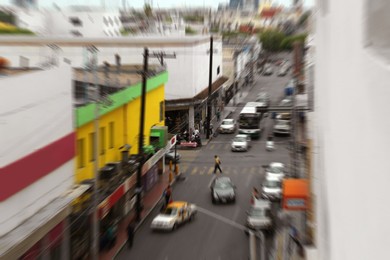 Photo of Blurred view of beautiful modern city street