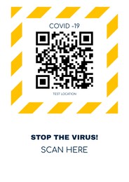 Electronic COVID-19 vaccination certificate with QR code, illustration