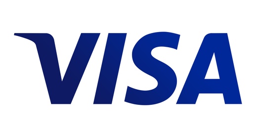 Illustration of MYKOLAIV, UKRAINE - JANUARY 18, 2021: Logotype of Visa payment system on white background, illustration