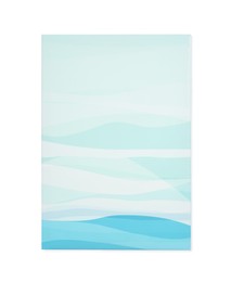 Beautiful abstract canvas painting isolated on white