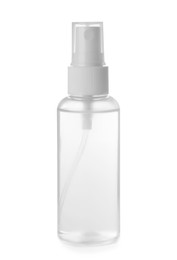 Spray bottle with antiseptic isolated on white