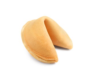 Photo of Traditional homemade fortune cookie isolated on white