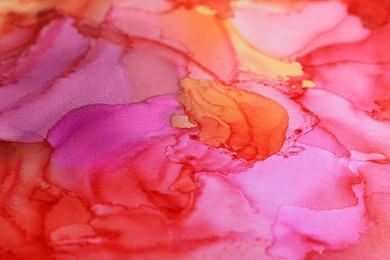 Abstract liquid ink art painting as background, closeup
