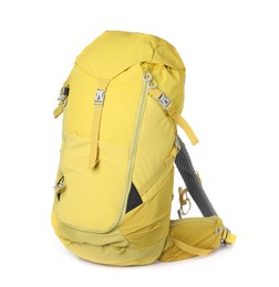 Photo of Hiking backpack isolated on white. Camping tourism